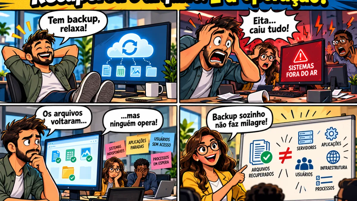 Backup empresarial: recuperar arquivos é suficiente para voltar a operar?